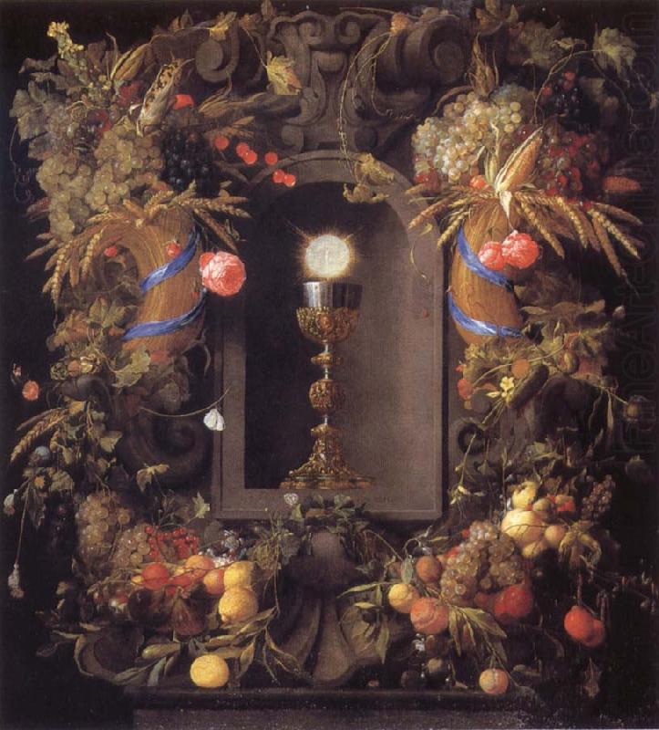 Chalice and the host,surounded by garlands of fruit, Jan Davidsz. de Heem